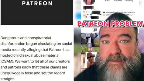 2022 Patreon Child Material Allegations .